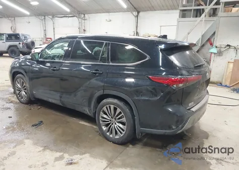 2021 Toyota Highlander Hybrid Platinum из США, поврежденный, VIN 5TDEBRCH4MS051557
